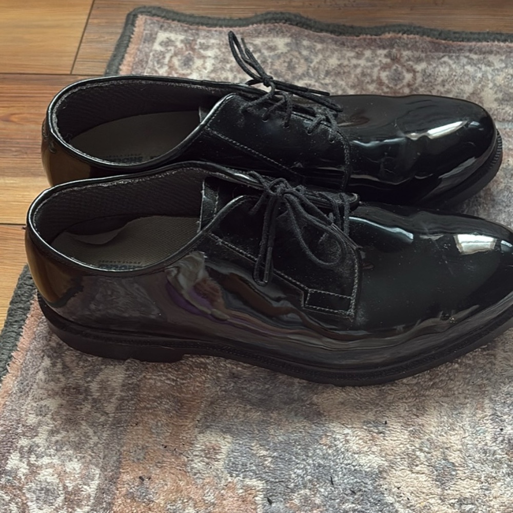 Bates Men's High Shine Duty Oxford Uniform Dress Shoe